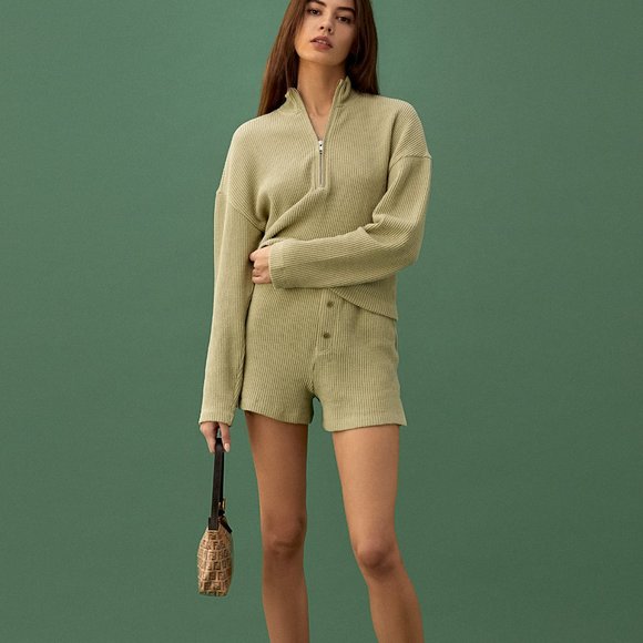 Reformation Tops - Reformation Dixon Waffle SET